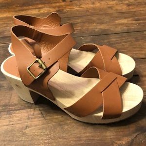 Loft leather sandals NWOT